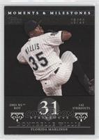 Dontrelle Willis (2003 NL ROY - 142 Strikeouts) #/29