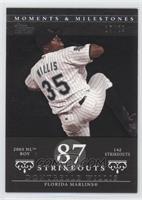 Dontrelle Willis (2003 NL ROY - 142 Strikeouts) #/29