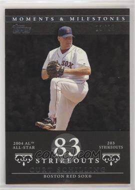 2007 Topps Moments & Milestones - [Base] - Black #92-83 - Curt Schilling (2004 AL All-Star - 203 Strikeouts) /29