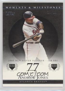 2007 Topps Moments & Milestones - [Base] - Black #94-77 - Andruw Jones (2005 NL Silver Slugger - 128 RBI) /29