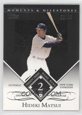 2007 Topps Moments & Milestones - [Base] - Black #96-2 - Hideki Matsui (2005 MLB Superstar - 23 Home Runs) /29