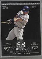 Hideki Matsui (2005 MLB Superstar - 192 Hits) [Noted] #/29