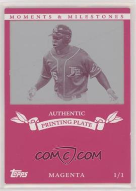 2007 Topps Moments & Milestones - [Base] - Printing Plate Magenta #173 - Delmon Young (Debut August 29, 2006) /1