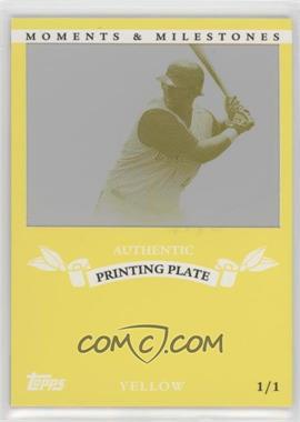 2007 Topps Moments & Milestones - [Base] - Printing Plate Yellow #120 - Adam Dunn /1