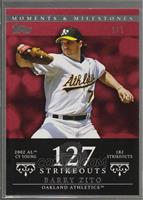 Barry Zito (2002 AL Cy Young - 182 Strikeouts) [Noted] #/1