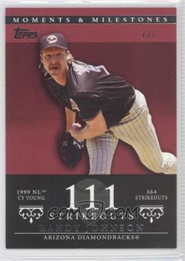 2007 Topps Moments & Milestones - [Base] - Red #55-111 - Randy Johnson (1999 NL Cy Young - 364 Strikeouts) /1