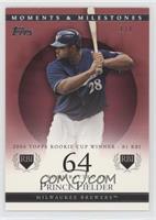 Prince Fielder (2006 Topps Rookie Cup Winner - 81 RBI) #/1