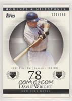 David Wright (2005 First Full Season - 102 RBI) [Noted] #/150