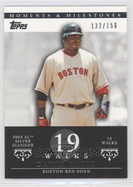 2007 Topps Moments & Milestones - [Base] #103-19 - David Ortiz (2004 AL Silver Slugger - 75 Walks) /150