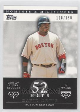 2007 Topps Moments & Milestones - [Base] #103-52 - David Ortiz (2004 AL Silver Slugger - 75 Walks) /150