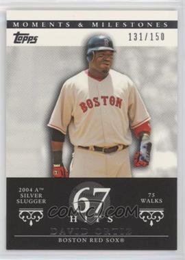 2007 Topps Moments & Milestones - [Base] #103-67 - David Ortiz (2004 AL Silver Slugger - 75 Walks) /150