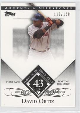 2007 Topps Moments & Milestones - [Base] #104-43 - David Ortiz (2004 AL Silver Slugger - 47 Home Runs) /150