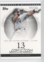 Miguel Cabrera (2005 NL Silver Slugger - 116 RBI) #/150