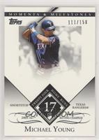 Michael Young (2005 AL Batting Champion - 24 Home Runs) #/150