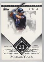 Michael Young (2005 AL Batting Champion - 24 Home Runs) #/150