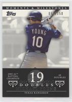 Michael Young (2005 AL Batting Champion - 40 Doubles) #/150