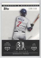 Joe Mauer (2004 Rookie Catcher - 144 Hits) #/150