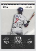 Joe Mauer (2004 Rookie Catcher - 144 Hits) #/150