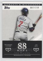 Joe Mauer (2004 Rookie Catcher - 144 Hits) #/150