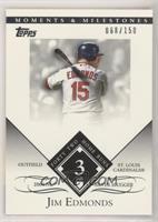 Jim Edmonds (2004 NL Silver Slugger - 42 Home Runs) #/150