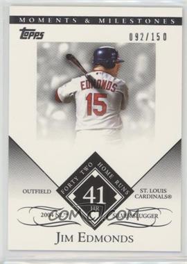 2007 Topps Moments & Milestones - [Base] #116-41 - Jim Edmonds (2004 NL Silver Slugger - 42 Home Runs) /150