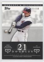 Grady Sizemore (2005 Rookie Outfielder - 37 Doubles) #/150