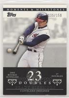 Grady Sizemore (2005 Rookie Outfielder - 37 Doubles) [Noted] #/150