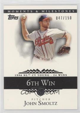 2007 Topps Moments & Milestones - [Base] #127-6 - John Smoltz (1996 NL Cy Young - 24 Wins) /150