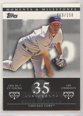 2007 Topps Moments & Milestones - [Base] #13-35 - Greg Maddux (1992 NL Cy Young - 199 Strikeouts) /150