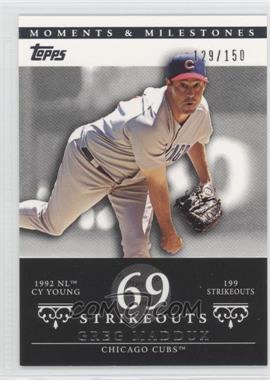 2007 Topps Moments & Milestones - [Base] #13-69 - Greg Maddux (1992 NL Cy Young - 199 Strikeouts) /150