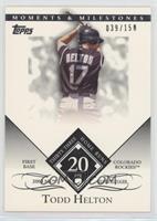 Todd Helton (2003 NL Silver Slugger - 33 Home Runs) #/150