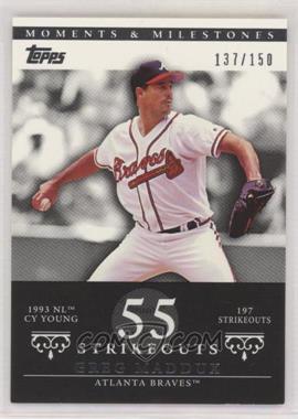 2007 Topps Moments & Milestones - [Base] #15-55 - Greg Maddux (1993 NL Cy Young - 197 StrikeOuts) /150