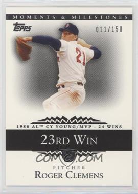 2007 Topps Moments & Milestones - [Base] #16-23 - Roger Clemens (1986 AL Cy Young/MVP - 24 Wins) /150