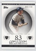 Mickey Mantle (1956 Triple Crown - 130 RBI) [Noted] #/150