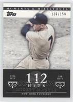 Mickey Mantle (1956 AL MVP - 188 Hits) #/150