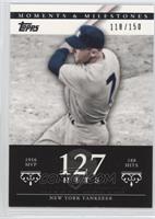 Mickey Mantle (1956 AL MVP - 188 Hits) #/150