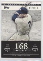 Mickey Mantle (1956 AL MVP - 188 Hits) #/150