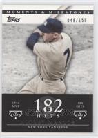 Mickey Mantle (1956 AL MVP - 188 Hits) #/150