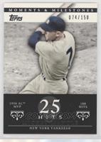 Mickey Mantle (1956 AL MVP - 188 Hits) #/150