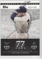 Mickey Mantle (1956 AL MVP - 188 Hits) #/150