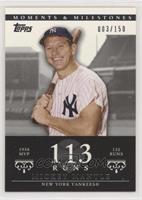 Mickey Mantle (1956 AL MVP - 132 Runs) #/150