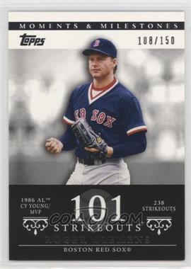 2007 Topps Moments & Milestones - [Base] #18-101 - Roger Clemens (1986 AL Cy Young/MVP - 238 Strikeouts) /150