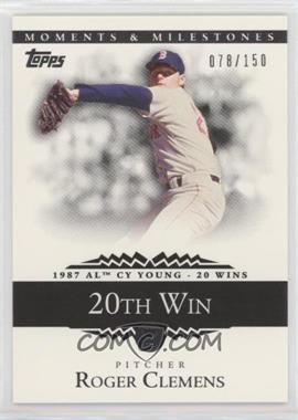 2007 Topps Moments & Milestones - [Base] #19-20 - Roger Clemens (1987 AL Cy Young - 20 Wins) /150