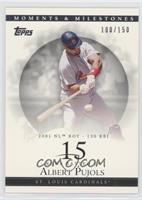 Albert Pujols (2001 NL ROY - 130 RBI) #/150