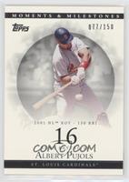 Albert Pujols (2001 NL ROY - 130 RBI) #/150