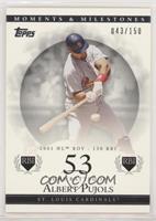 Albert Pujols (2001 NL ROY - 130 RBI) [Noted] #/150