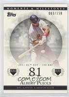 Albert Pujols (2001 NL ROY - 130 RBI) #/150