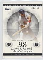 Albert Pujols (2001 NL ROY - 130 RBI) #/150