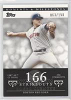 Roger Clemens (1987 AL Cy Young - 256 Strikeouts) #/150