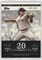 Roger Clemens (1987 AL Cy Young - 256 Strikeouts) #/150